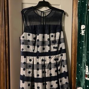 Navy J Peterman dress size 16 never worn